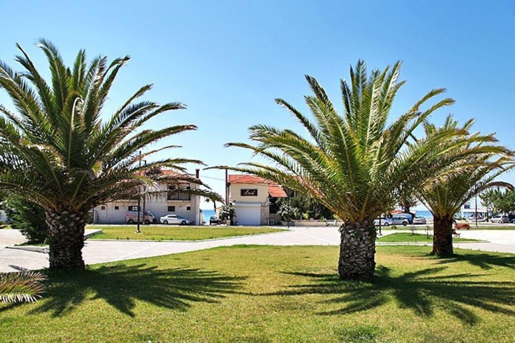 Giorgos Apartments Skala Fourkas Luaran gambar